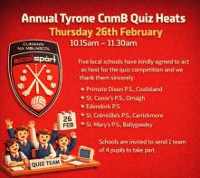 Cumann na mBunscol Quiz Venue Information 2026
