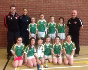 St. Colmcille\'s PS, Carrickmore: Indoor Girls\' Football Champions 2015